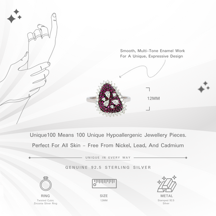 Bloom Radiance Silver Ring | Limited Edition Floral Jewelry