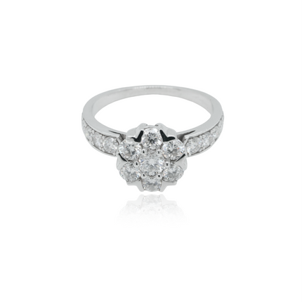 CZ Border Silver Statement Ring | Limited Edition Design