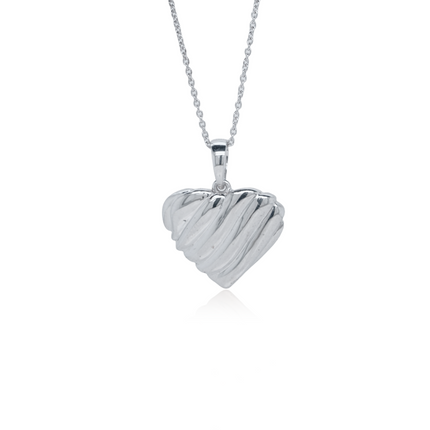 Twist Love Vibe Knot Heart Pendant Necklace