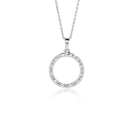 Pave Circle Necklace