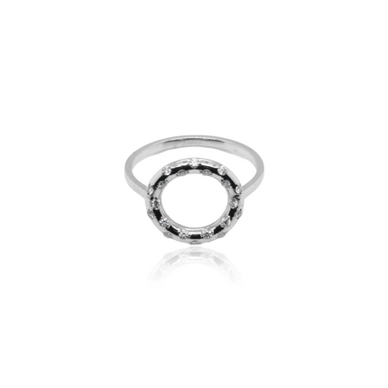 Pave Circle Ring