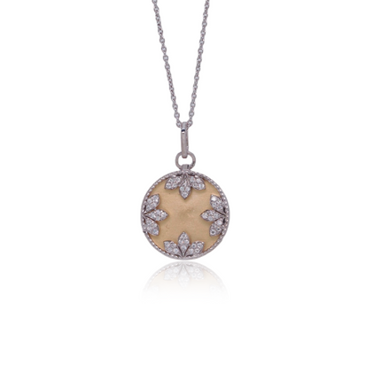 Luxe Petal Gold Silver Necklace | Chic Floral Pendant Jewellery