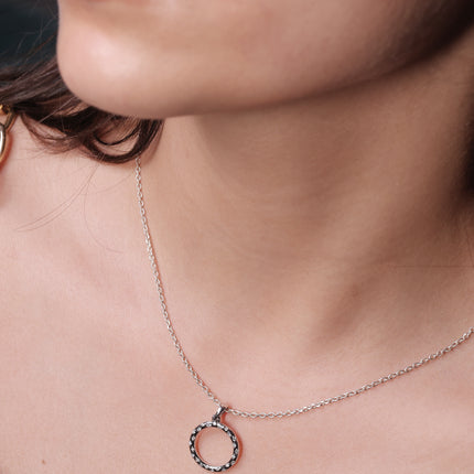 Pave Circle Necklace