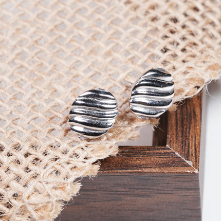 Spiral Hoop Silver Earrings | Minimalist Party Essential