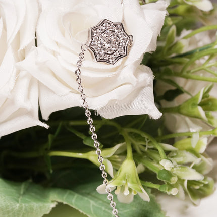 Silver Bloom Link Bracelet | Stylish Silver Tone Jewelry