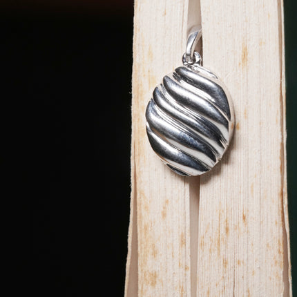 Twisted Braid Silver Pendant Necklace | 925 Modern Drop