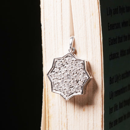 Silver Bloom Petal Necklace | Silver Floral Pendant