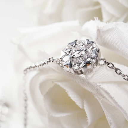 Twisted Elegance Silver Bracelet | CZ Accent Jewelry