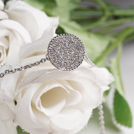 Twist Shine Silver Bracelet | Cubic Zirconia Luxe Bangle