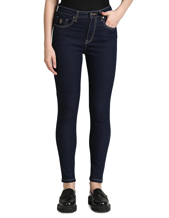 US Polo Assn. Women's Skinny Fit Jeans (Blue, 28)