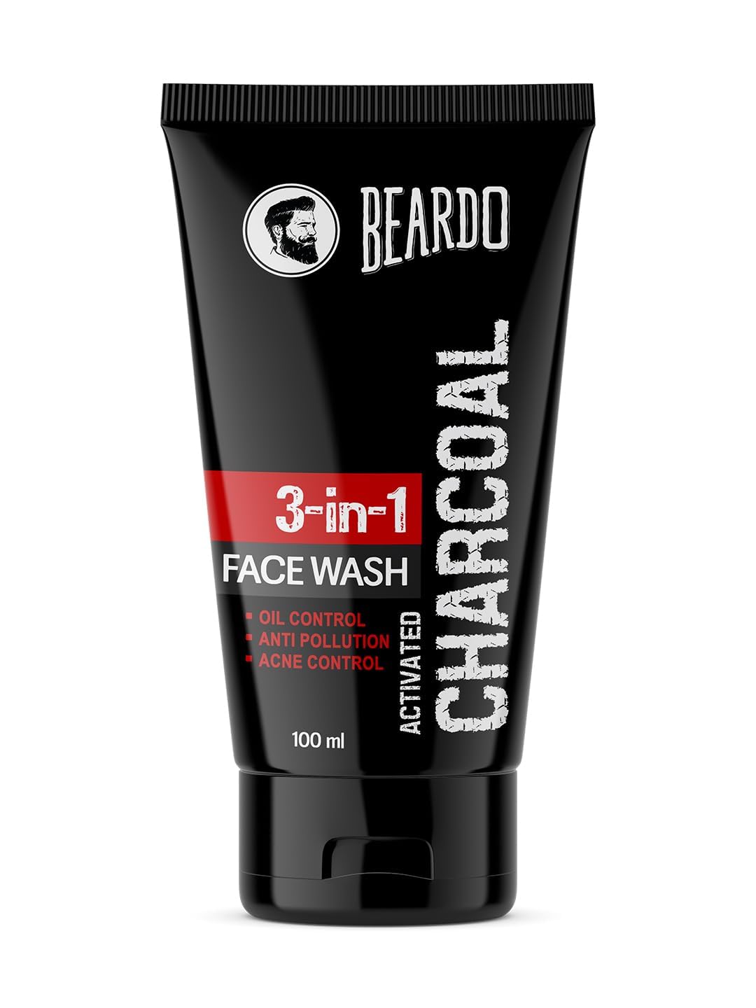 Beardo Activated Charcoal Face Wash for Men, 100ml