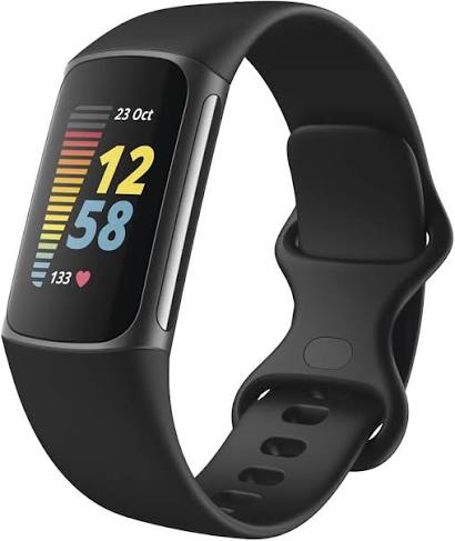 Fitbit Charge 5 Fitness and Health Tracker, Graphite/Black
