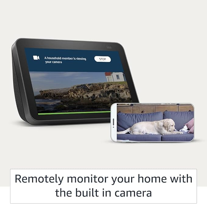 Amazon Echo Show 8 (2nd Gen, Charcoal)