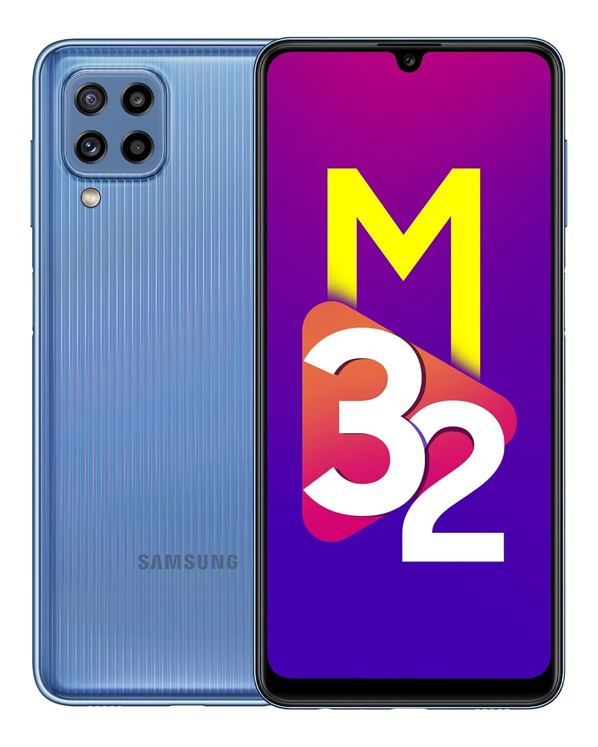 Samsung Galaxy M32, Light Blue, 6GB RAM, 128GB Storage