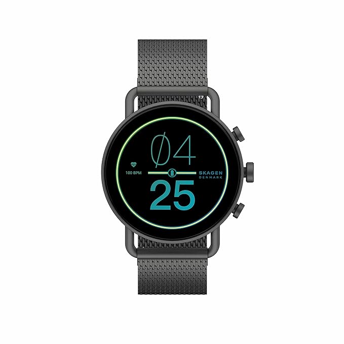 Skagen Falster 6 Hybrid Smartwatch (Black Leather Strap)