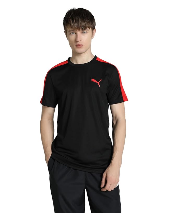 Puma Men's Active Training T-Shirt (Black, Size M)